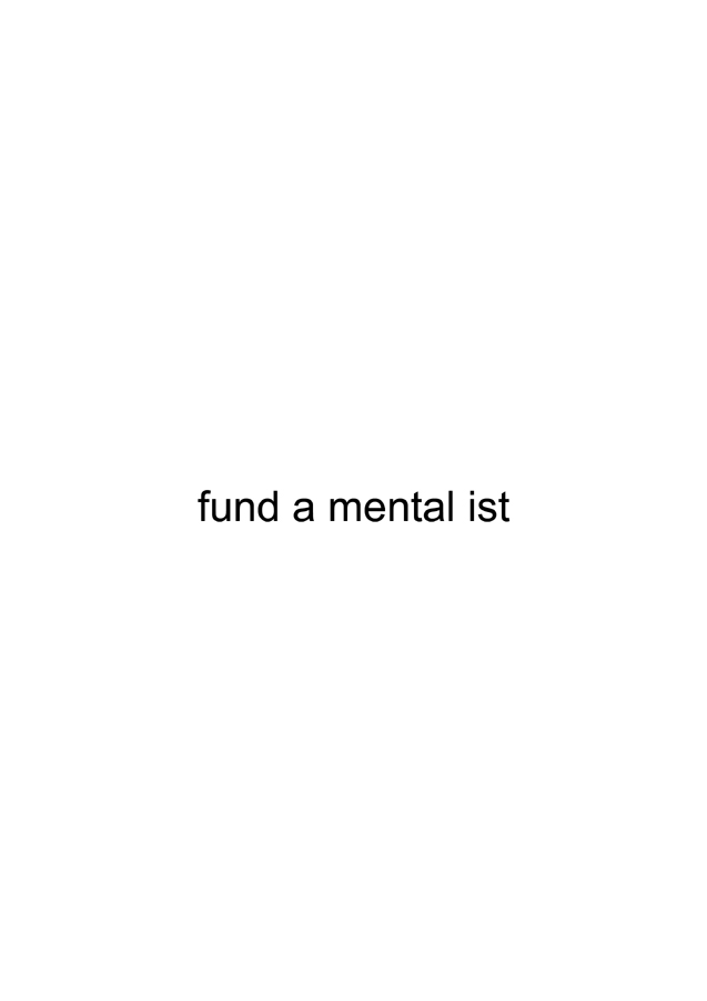 marc mer: fund a mental ist, wortwerk, 16975.1, 2007 copyright: marc mer | vg bildkunst | vg wort